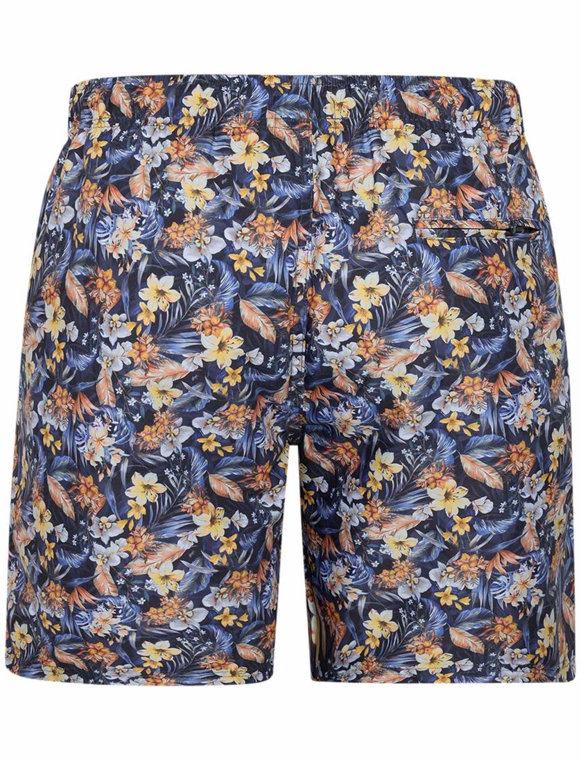 A Fish Named Fred zwemshort donkerblauw bloemen print