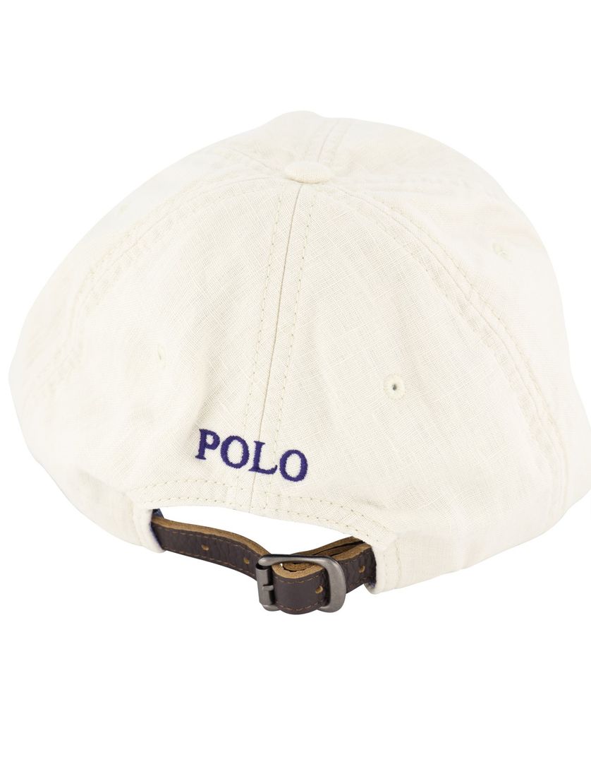 Polo Ralph Lauren cap crème blauw