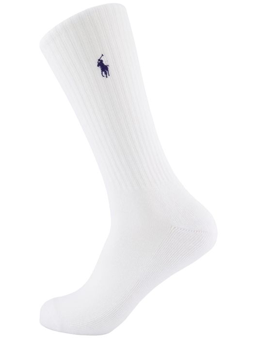Polo Ralph Lauren sokken 6-pack wit polyester