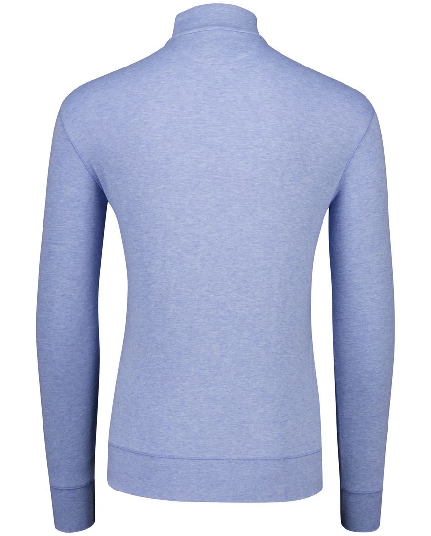 Polo Ralph Lauren half zip trui lichtblauw gemêleerd