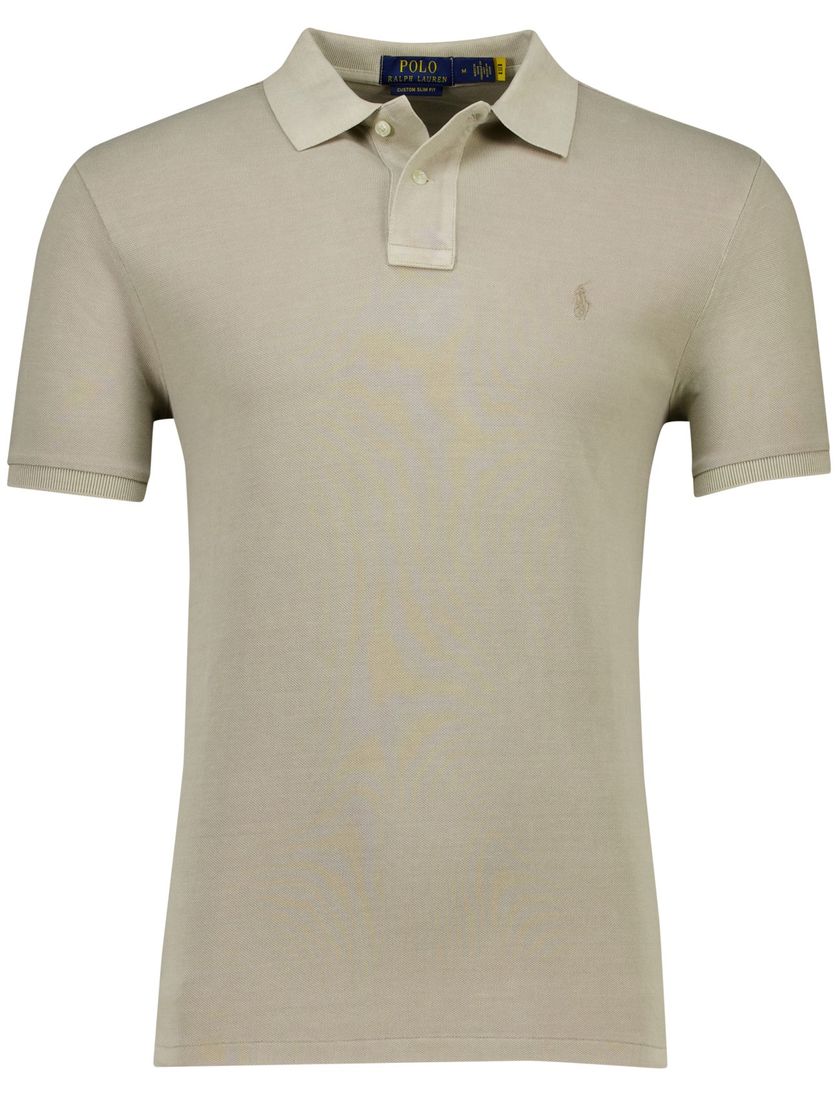 Polo Ralph Lauren custom slim fit polo olijfgroen