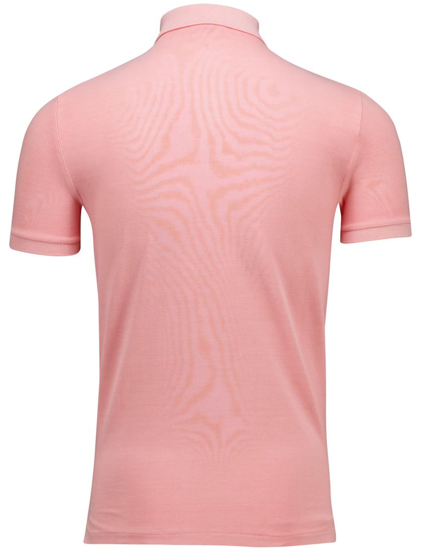 katoenen Polo Ralph Lauren polo roze effen