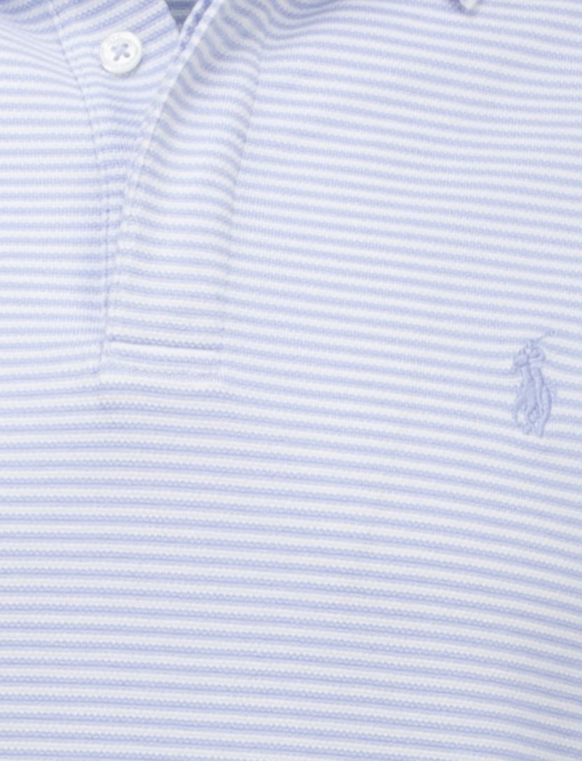 Polo Ralph Lauren polo lichtblauw gestreept katoen