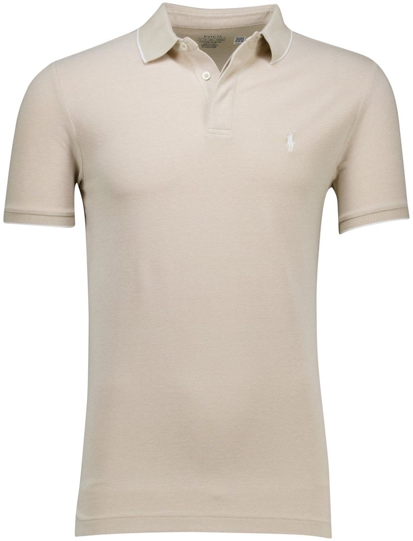 katoenen Polo Ralph Lauren polo effen beige