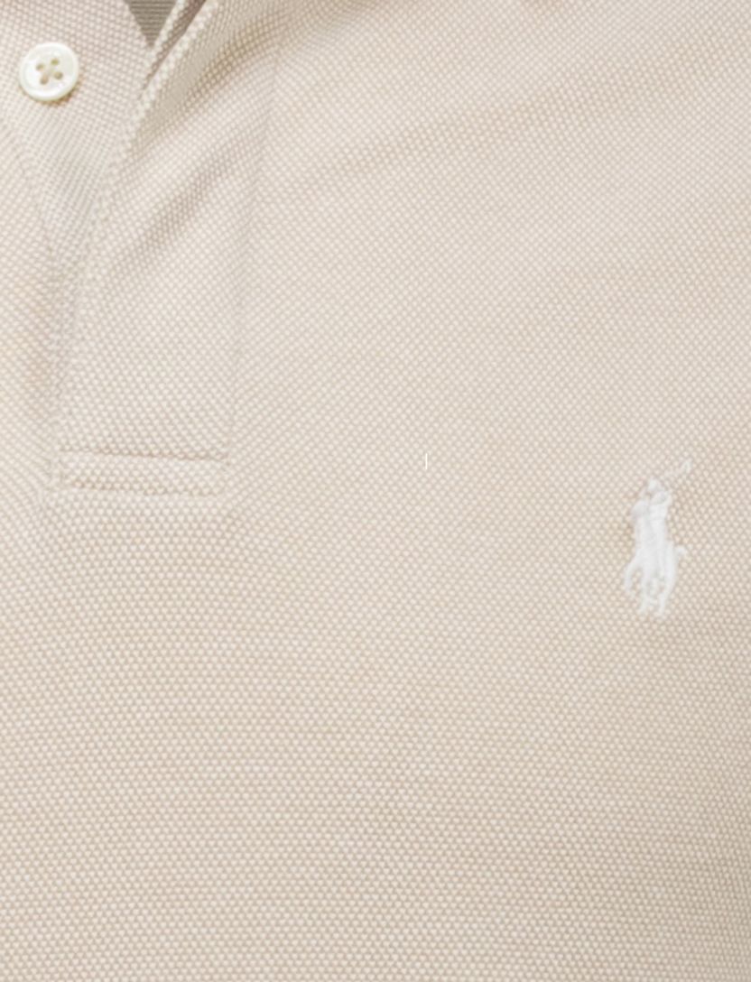 katoenen Polo Ralph Lauren polo effen beige