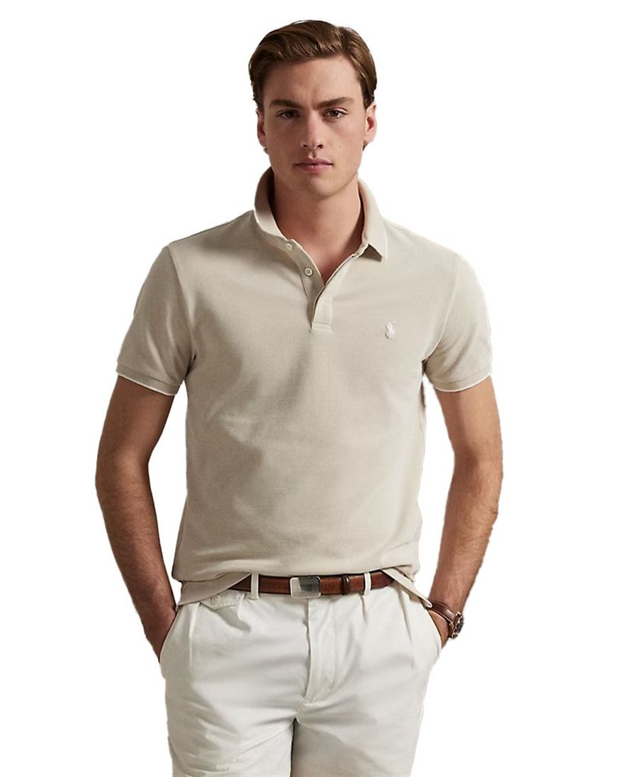 Polo Ralph Lauren polo beige effen normale fit