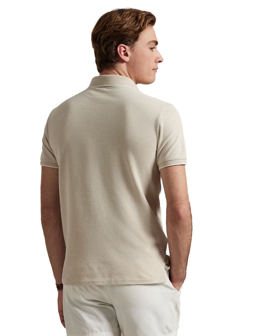 katoenen Polo Ralph Lauren polo effen beige