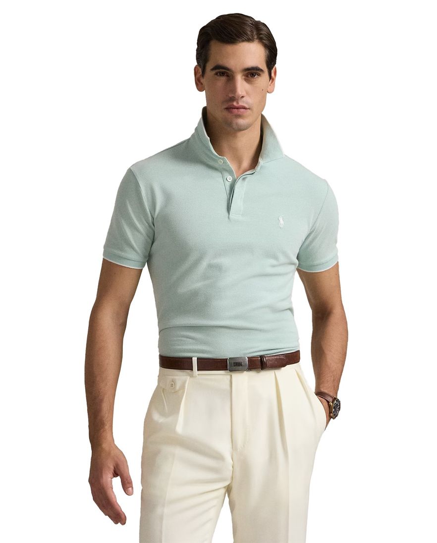 Polo Ralph Lauren polo lichtgroen effen normale fit