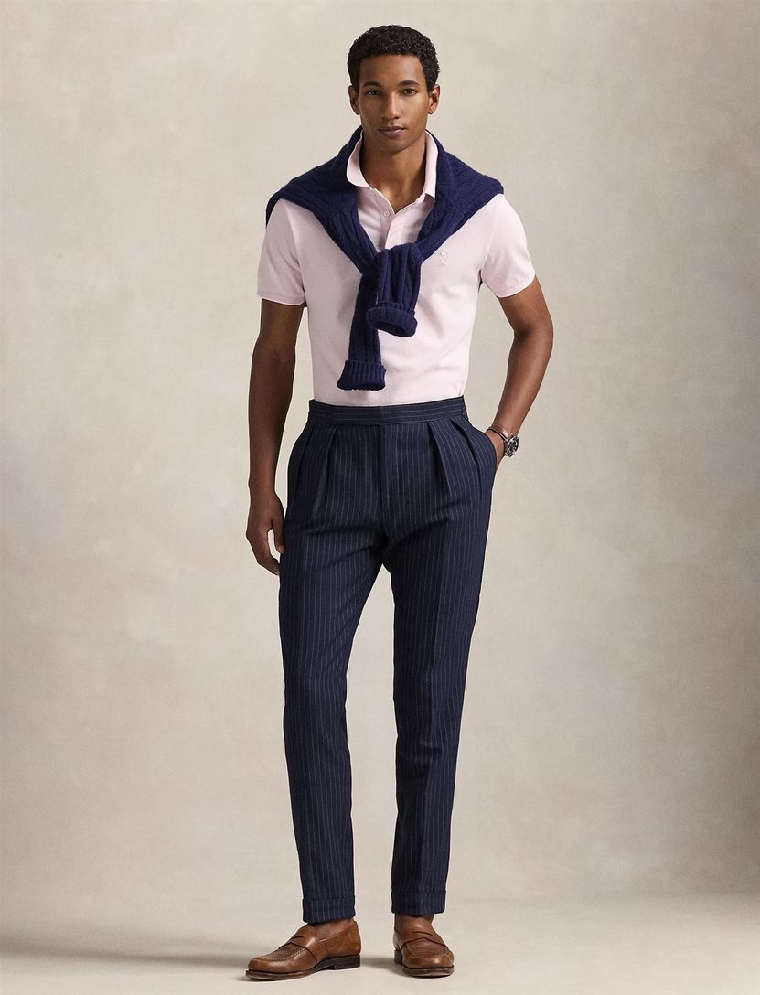 katoenen Polo Ralph Lauren polo effen roze