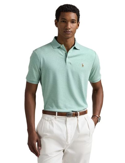 Polo Ralph Lauren Polo Ralph Lauren polo groen custom slim fit gemêleerd