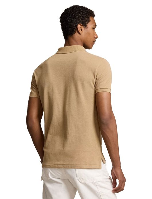 Polo Ralph Lauren Custom Slim Fit poloshirt 2 knoops khaki