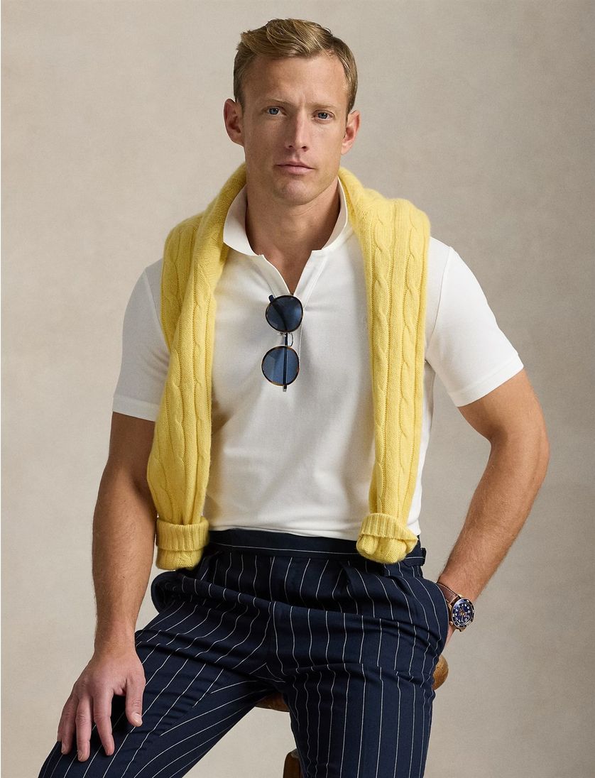 elegante witte Polo Ralph Lauren polo custom slim fit