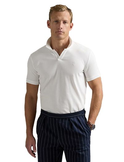 Polo Ralph Lauren elegante witte Polo Ralph Lauren polo custom slim fit