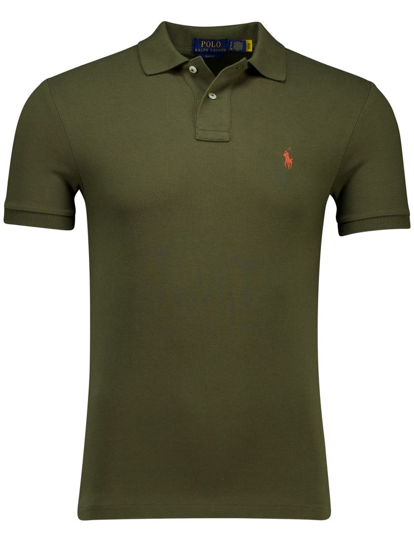Polo Ralph Lauren polo groen pique effen