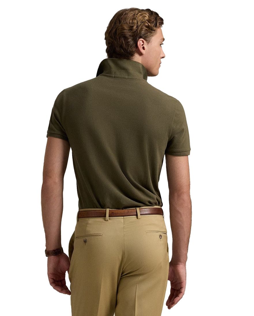 Polo Ralph Lauren Slim Fit polo groen pique katoen