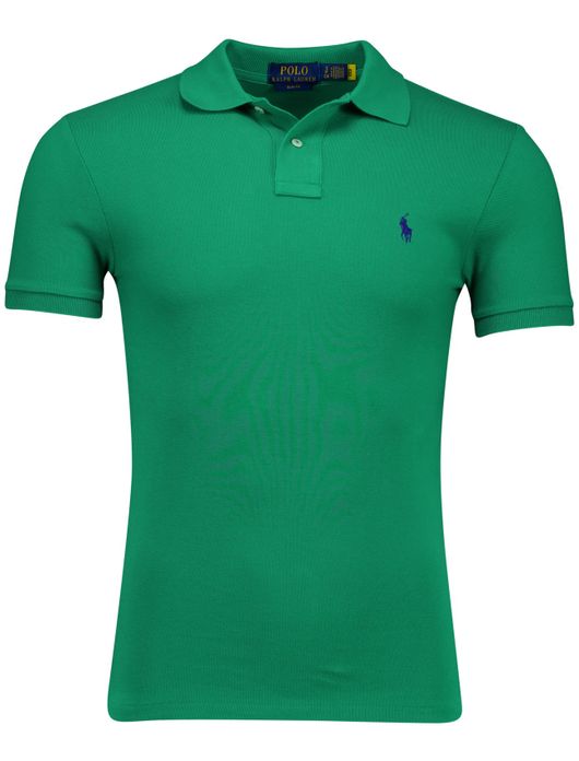 Polo Ralph Lauren polo groen slim fit mesh