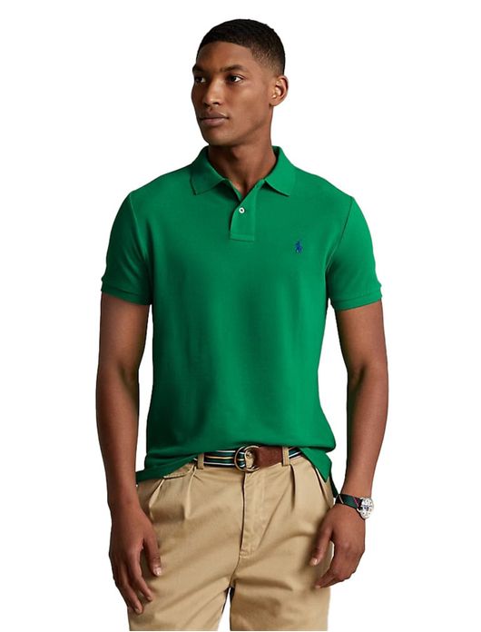 Polo Ralph Lauren polo groen slim fit mesh