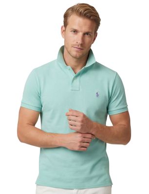 Polo Ralph Lauren groen poloshirt korte mouw Polo Ralph Lauren Slim Fit