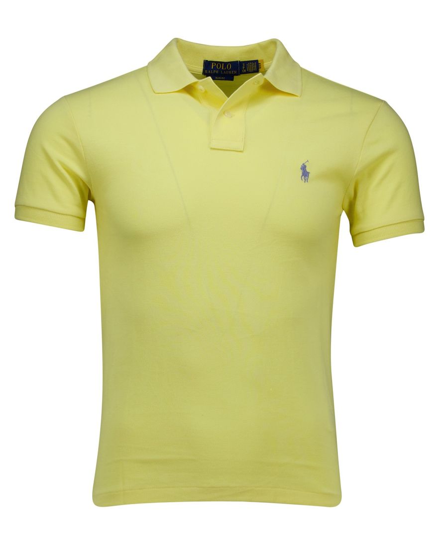 Polo Ralph Lauren Slim Fit geel poloshirt