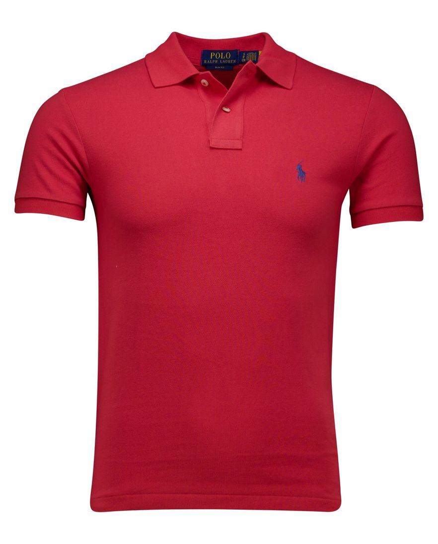 Polo Ralph Lauren rood effen polo