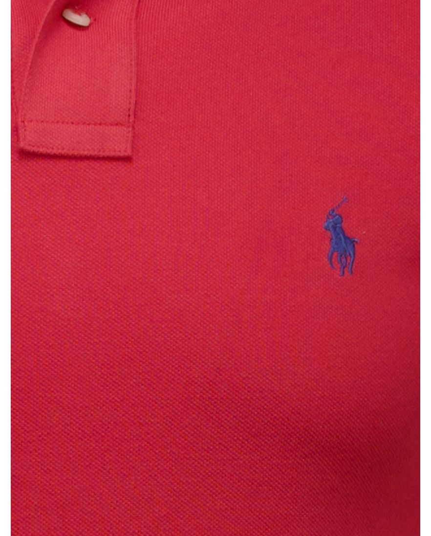 Polo Ralph Lauren rood effen polo