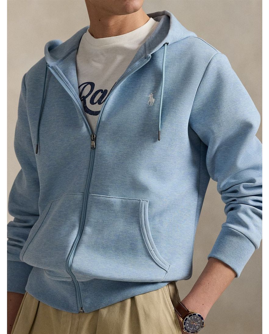 katoenen Polo Ralph Lauren vest blauw gemeleerd