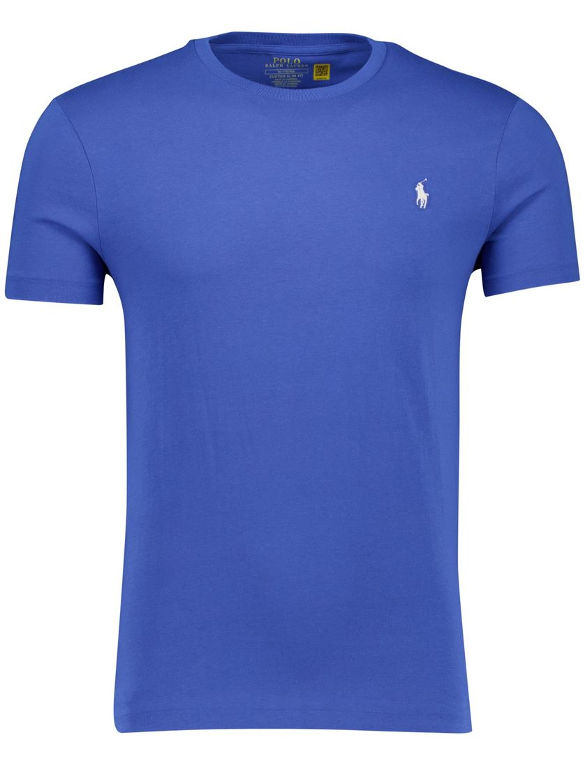 t-shirt Polo Ralph Lauren Slim Fit blauw katoen