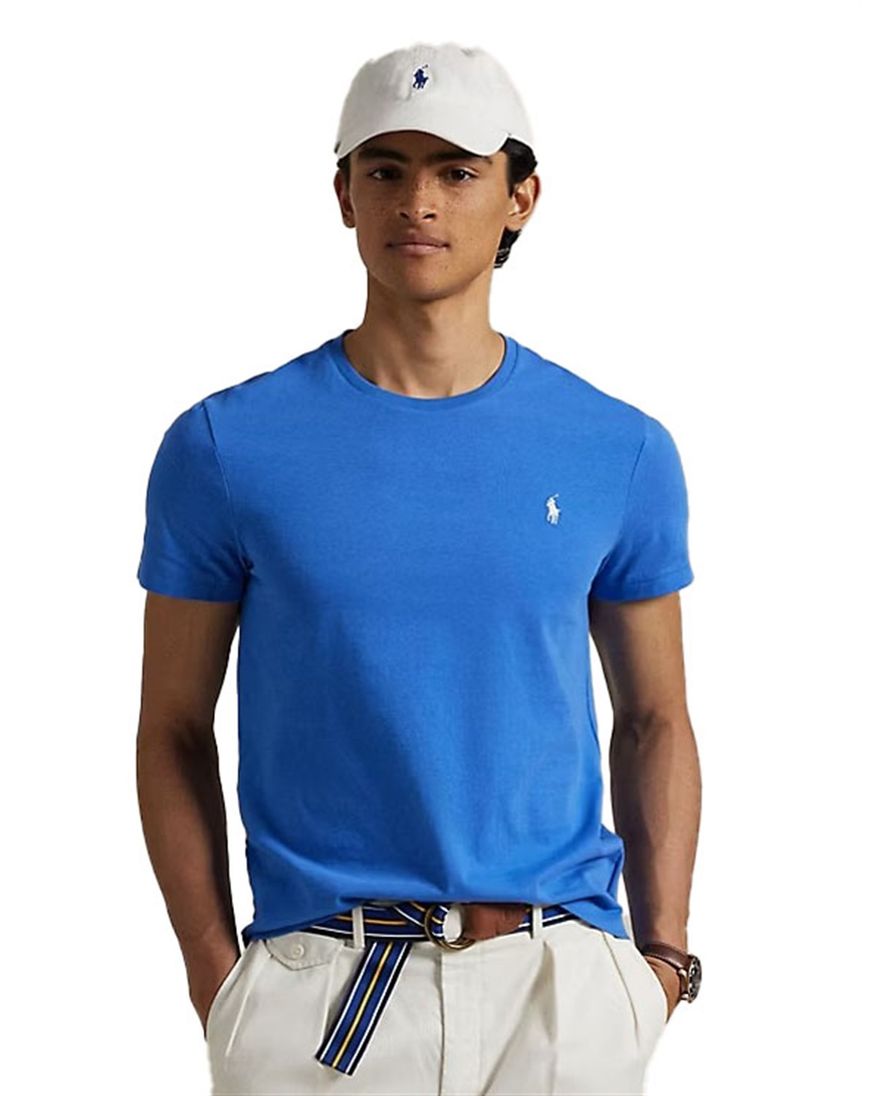 Polo Ralph Lauren Custom Slim Fit t-shirt blauw