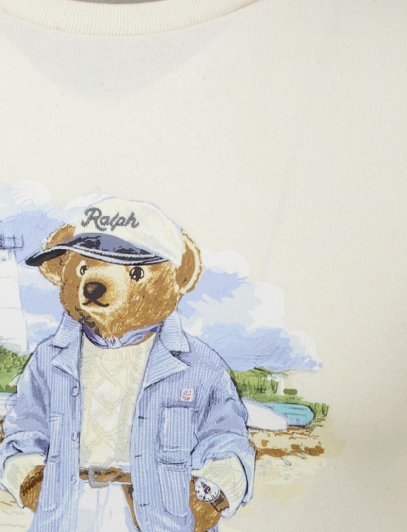 Polo Ralph Lauren t-shirt ecru bear normale fit