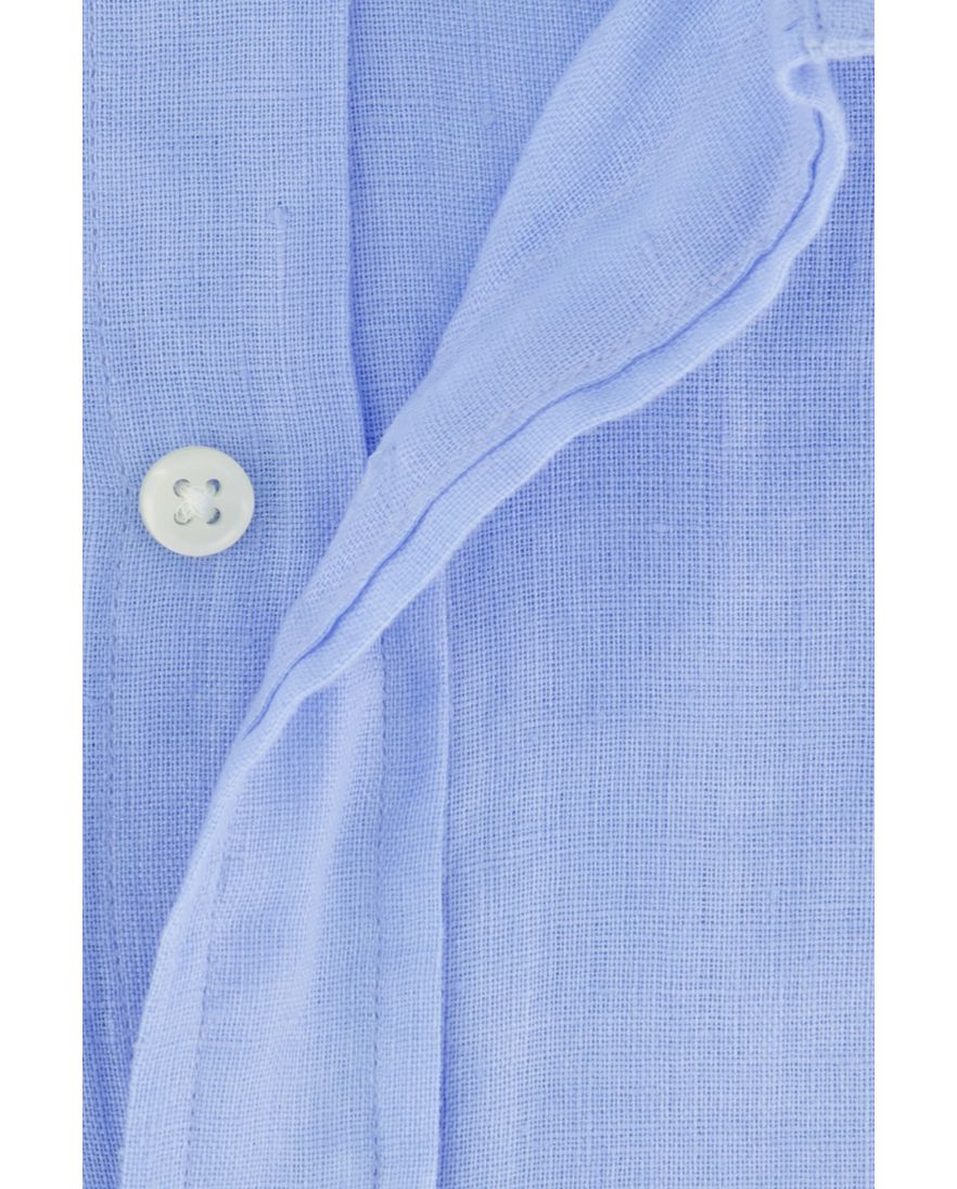 Polo Ralph Lauren overhemd blauw linnen button-down