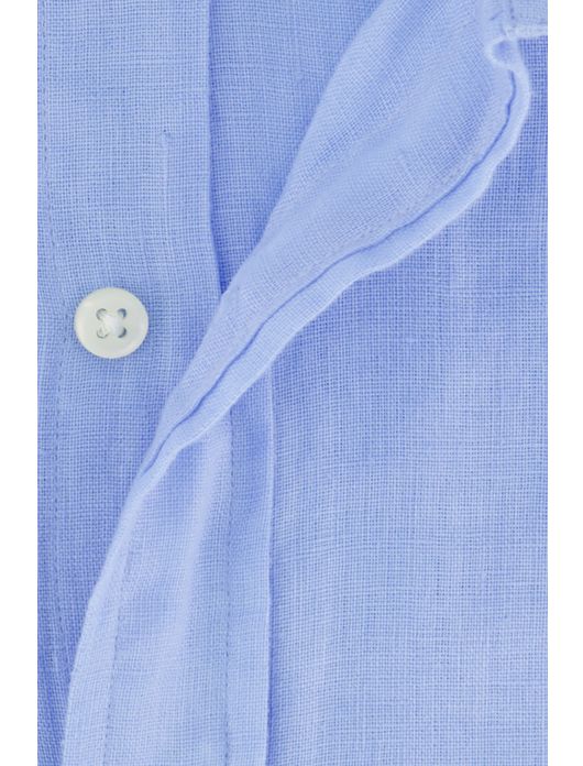 Polo Ralph Lauren overhemd blauw linnen slim fit