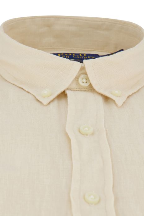 Polo Ralph Lauren overhemd ecru linnen slim fit