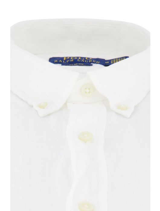 Polo Ralph Lauren overhemd wit slim fit linnen