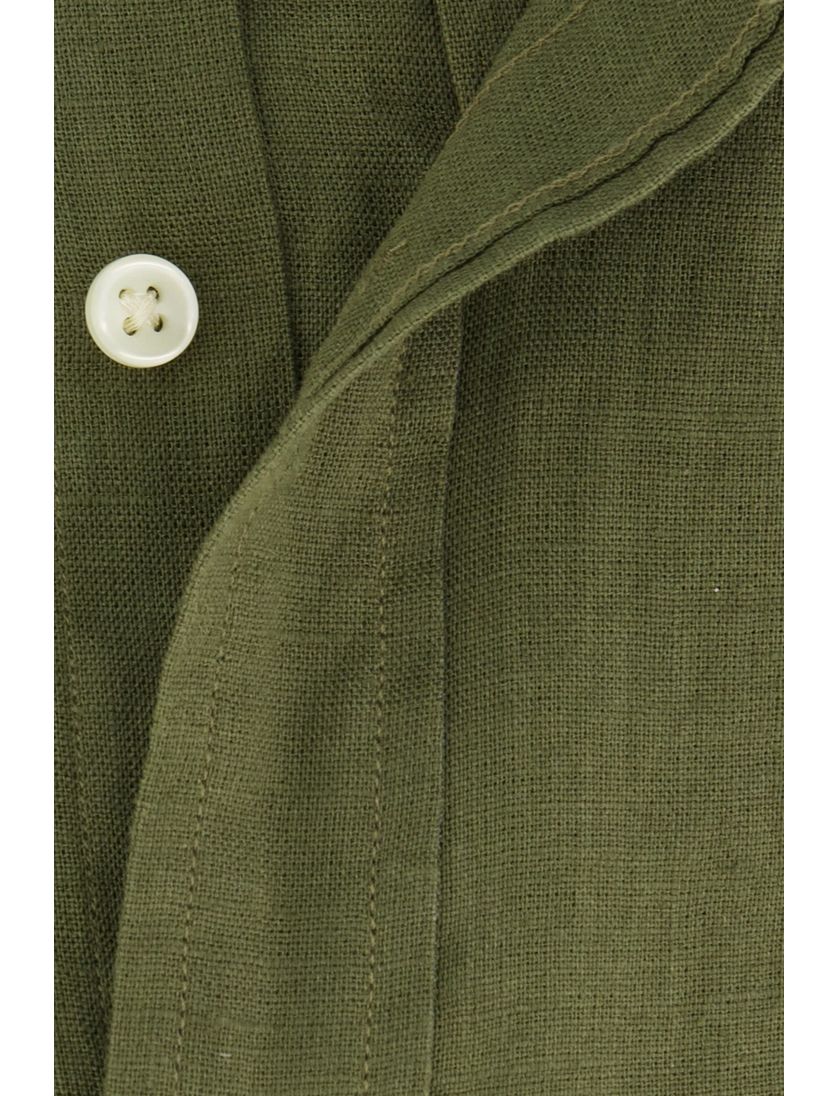 Polo Ralph Lauren overhemd mosgroen linnen button-down