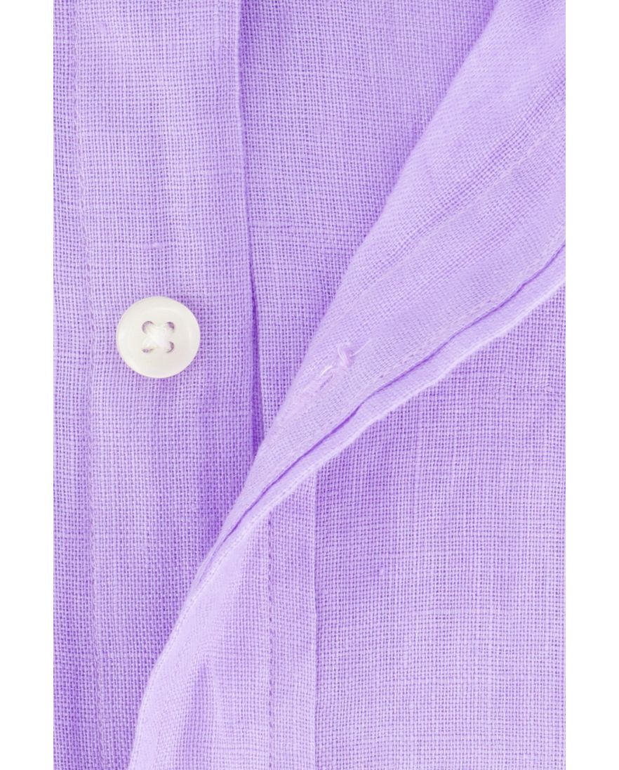 Polo Ralph Lauren overhemd paars linnen lange mouw