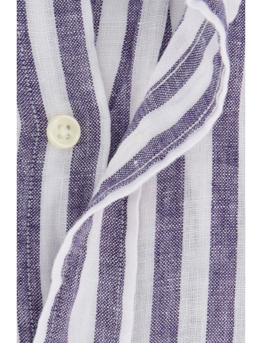 Polo Ralph Lauren overhemd navy wit linnen