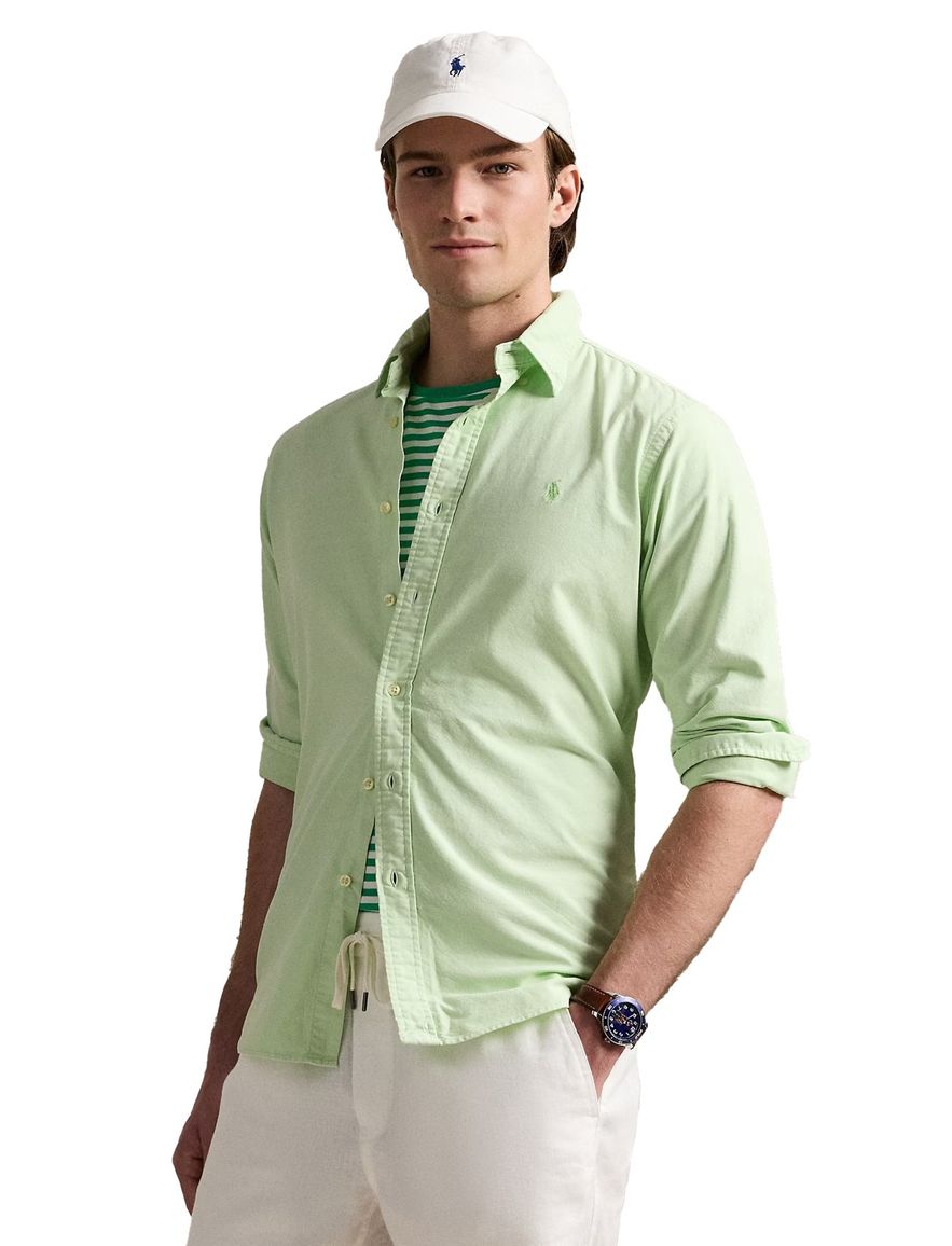 Polo Ralph Lauren overhemd groen custom fit