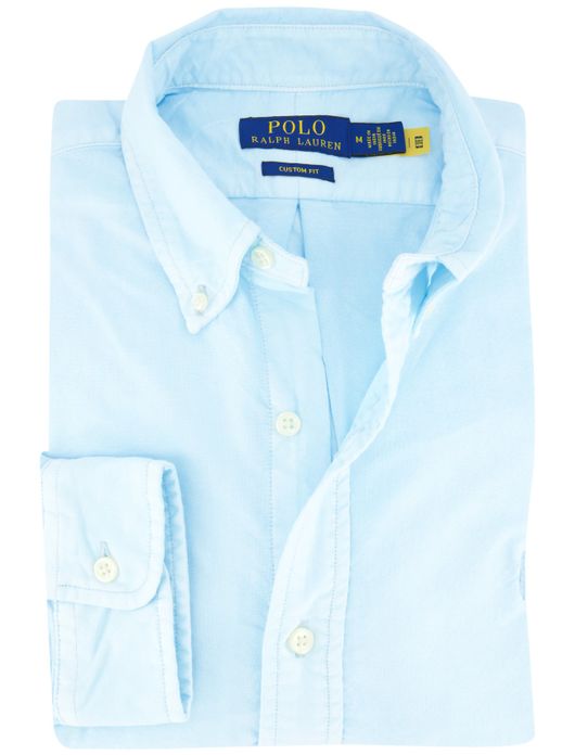 Polo Ralph Lauren overhemd custom fit licht blauw
