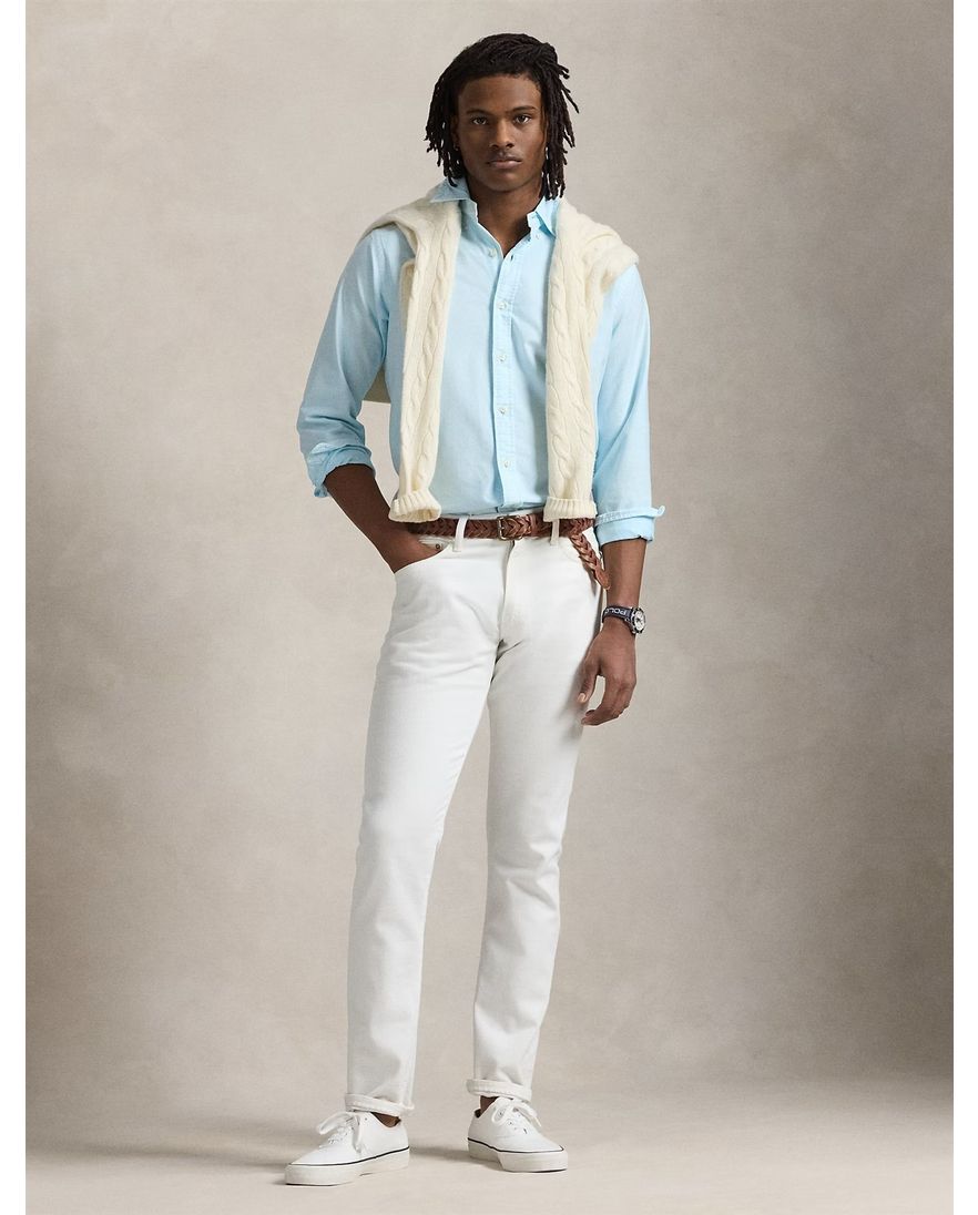 Polo Ralph Lauren vlot overhemd custom fit licht blauw