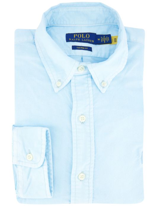 Polo Ralph Lauren overhemd custom fit licht blauw
