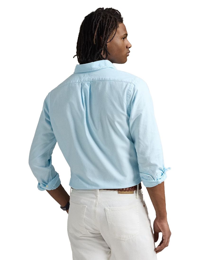 Polo Ralph Lauren vlot overhemd custom fit licht blauw