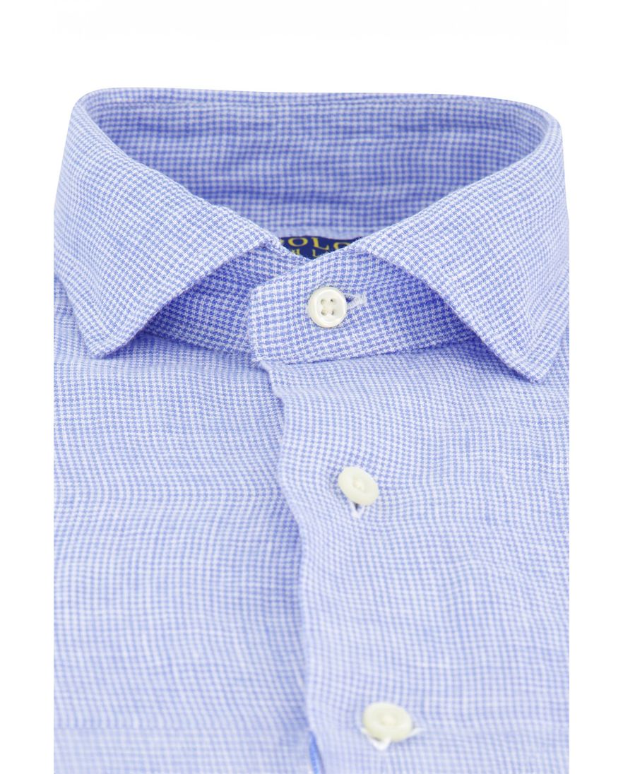 Polo Ralph Lauren Custom Fit overhemd blauw wit geprint