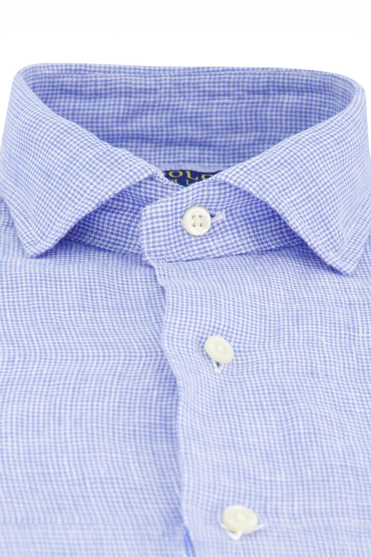 Polo Ralph Lauren Custom Fit overhemd blauw wit linnen