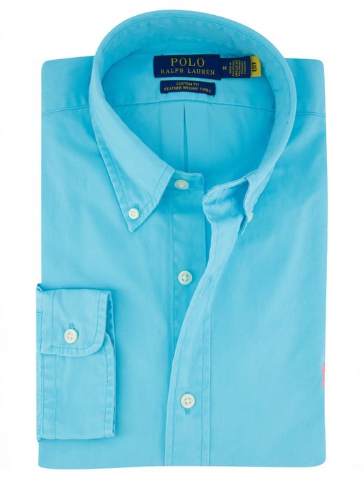 Polo Ralph Lauren overhemd turquoise button-down