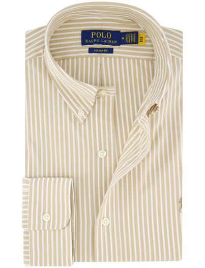 Polo Ralph Lauren Polo Ralph Lauren overhemd camel wit