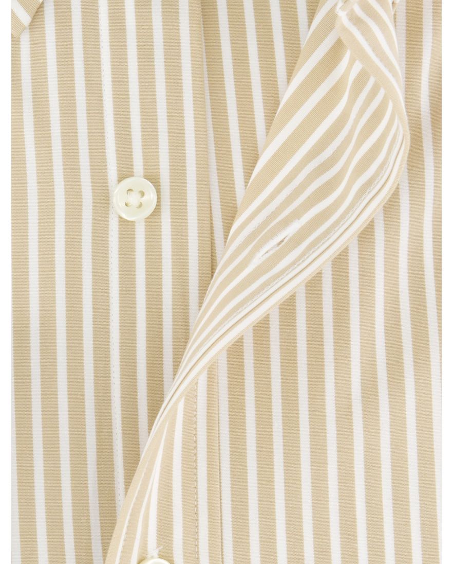 Polo Ralph Lauren overhemd camel wit gestreept