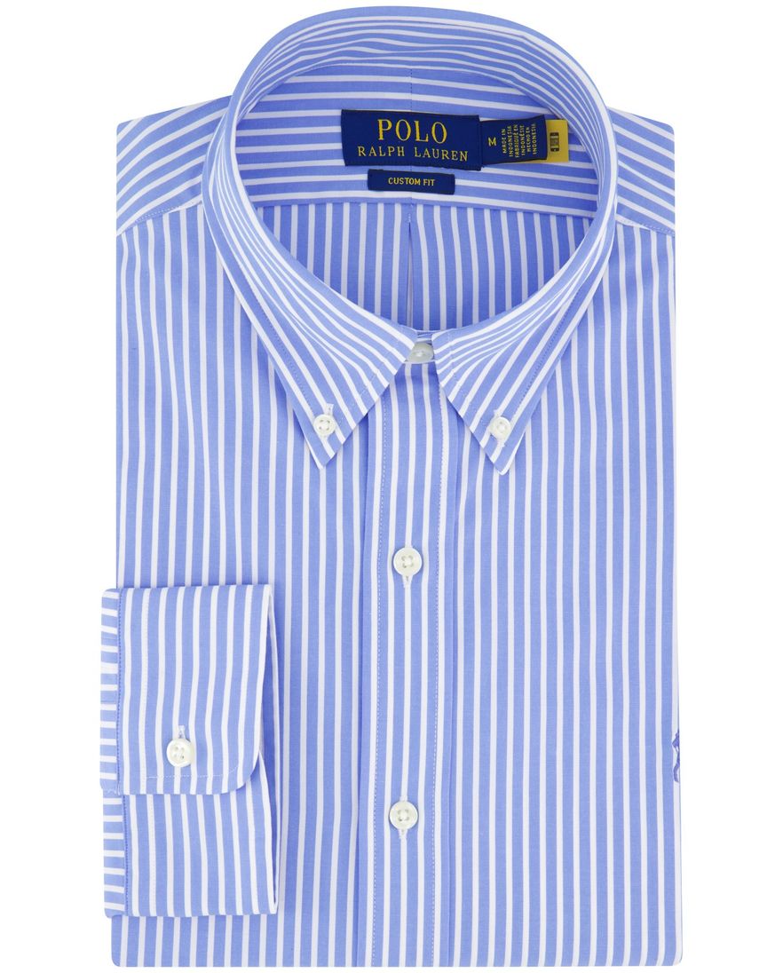 Polo Ralph Lauren overhemd blauw wit gestreept