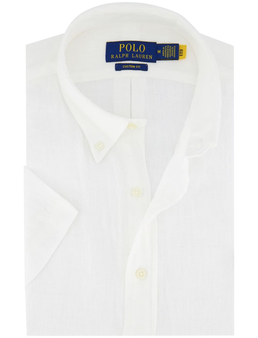 Polo Ralph Lauren Custom Fit overhemd wit 100% linnen