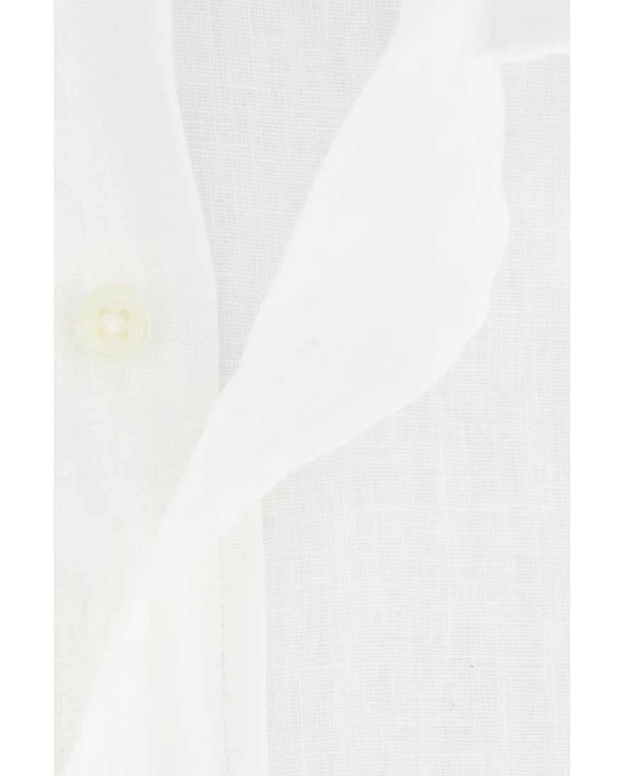 Polo Ralph Lauren Custom Fit overhemd wit linnen effen