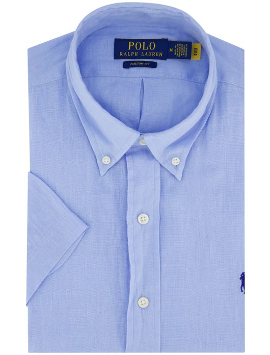 Polo Ralph Lauren overhemd korte mouw blauw